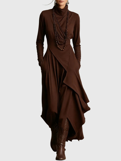 Isabeau | Vestido Maxi Drapé Elegante