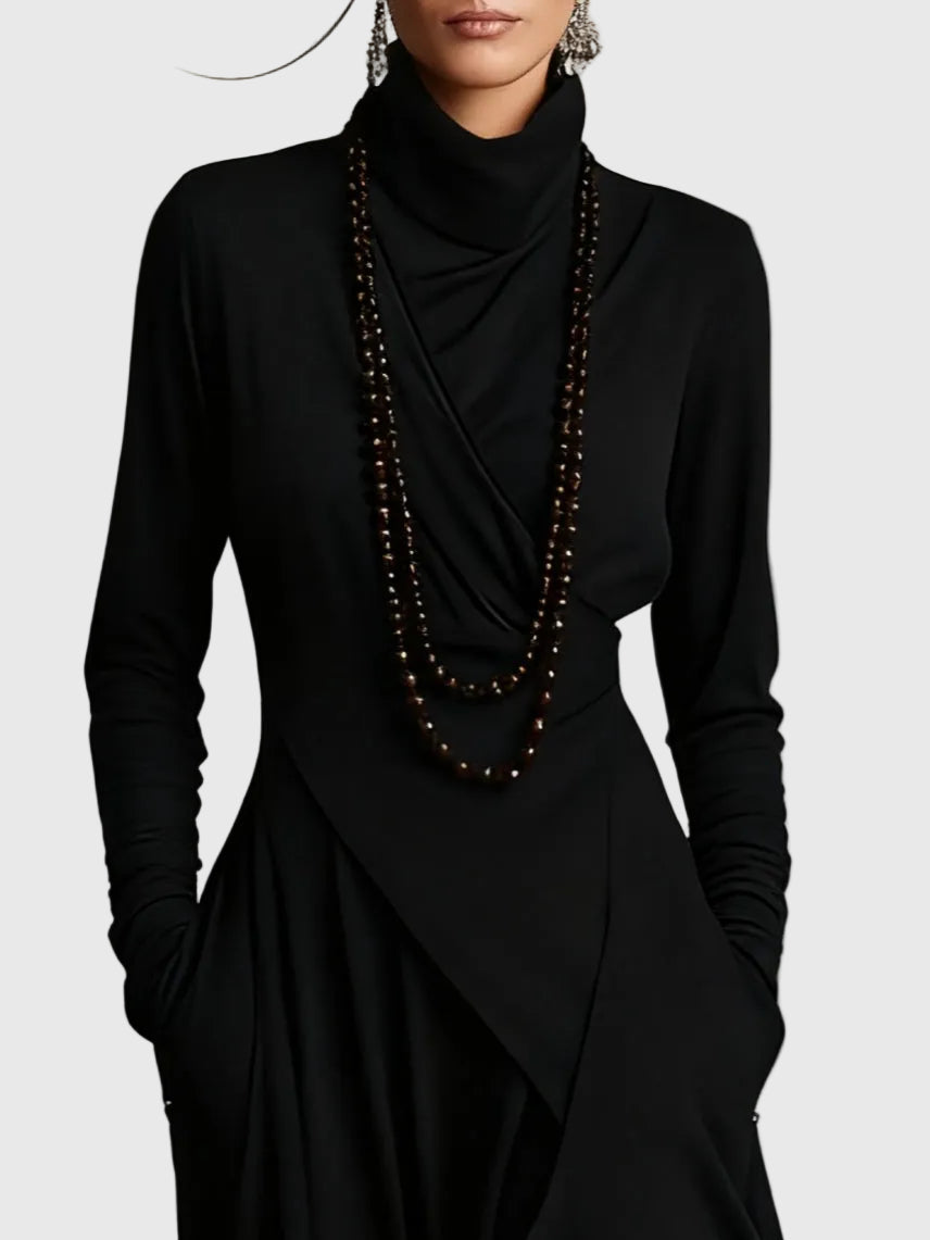 Isabeau | Vestido Maxi Drapé Elegante