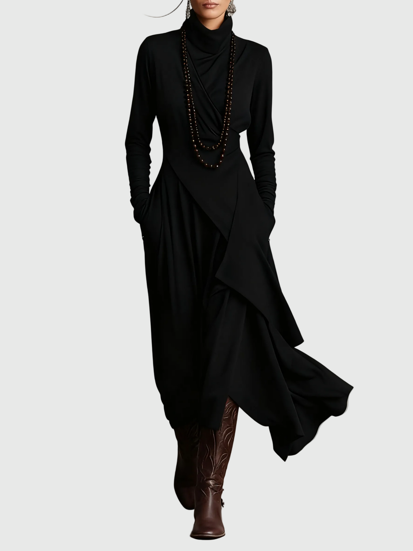 Isabeau | Vestido Maxi Drapé Elegante