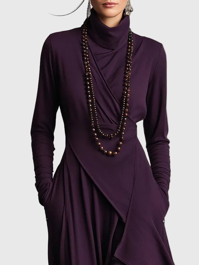 Isabeau | Vestido Maxi Drapé Elegante