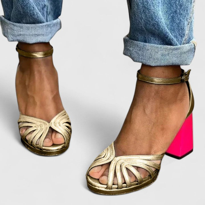 Faustine | Tacones Contrastados