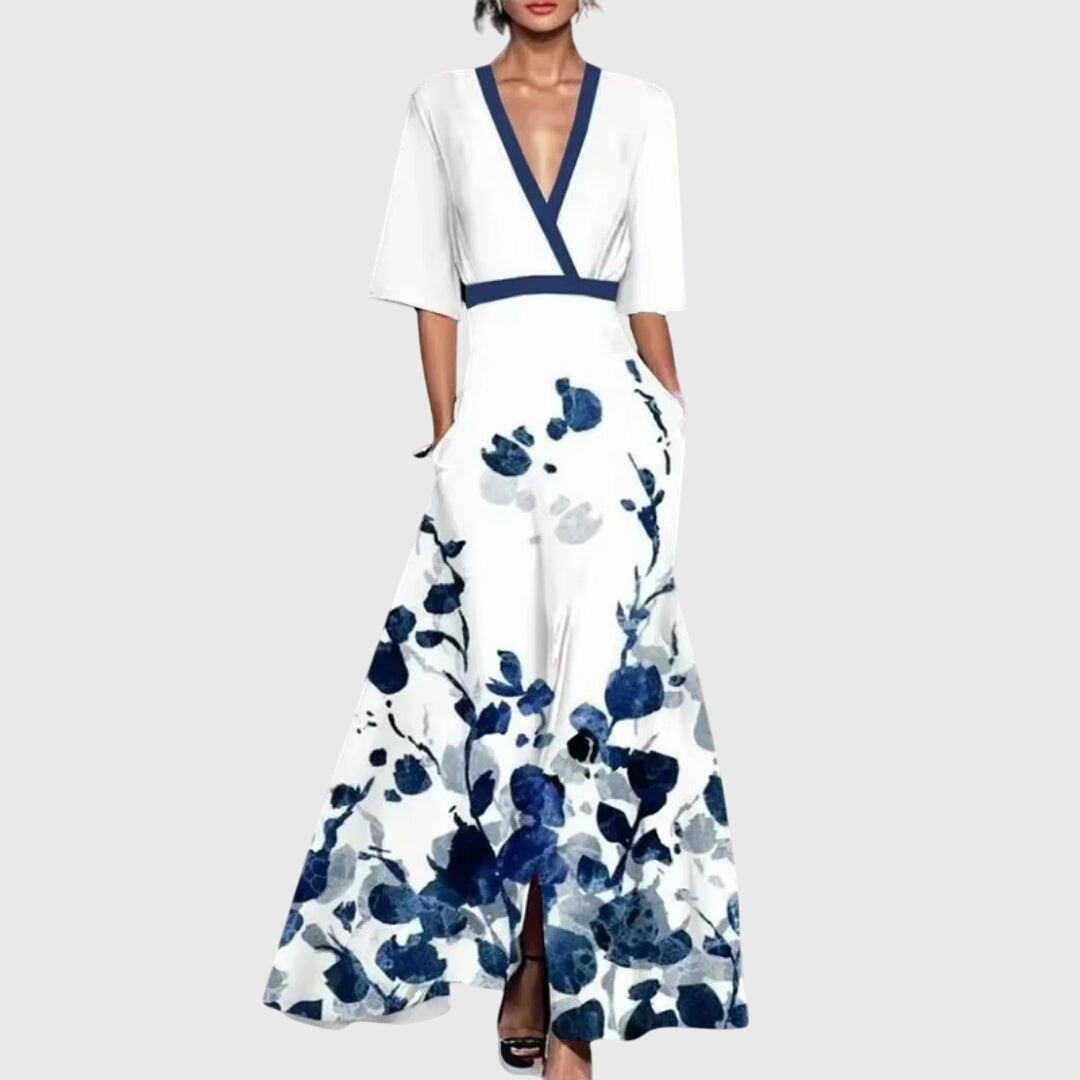 Victoire | Vestido Maxi Floral Elegante