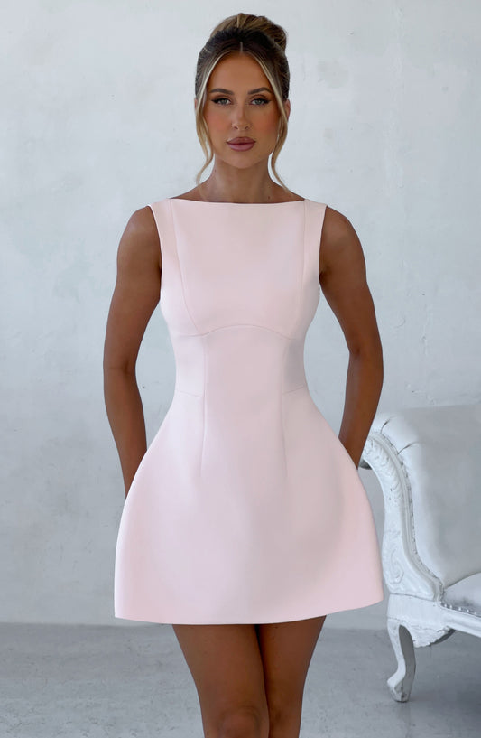 Krótka Sukienka Alana - Blush