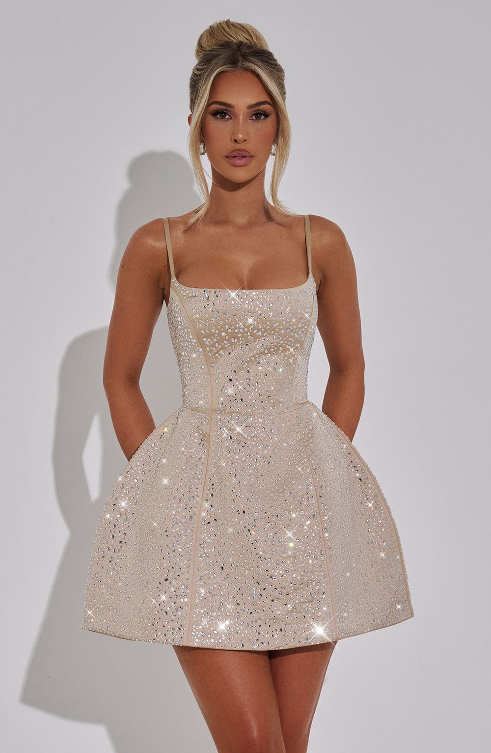 Mini sukienka Angelique - Szampan