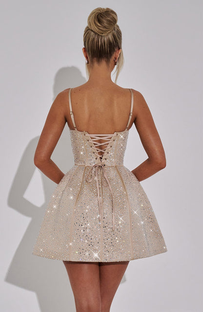 Mini sukienka Angelique - Szampan