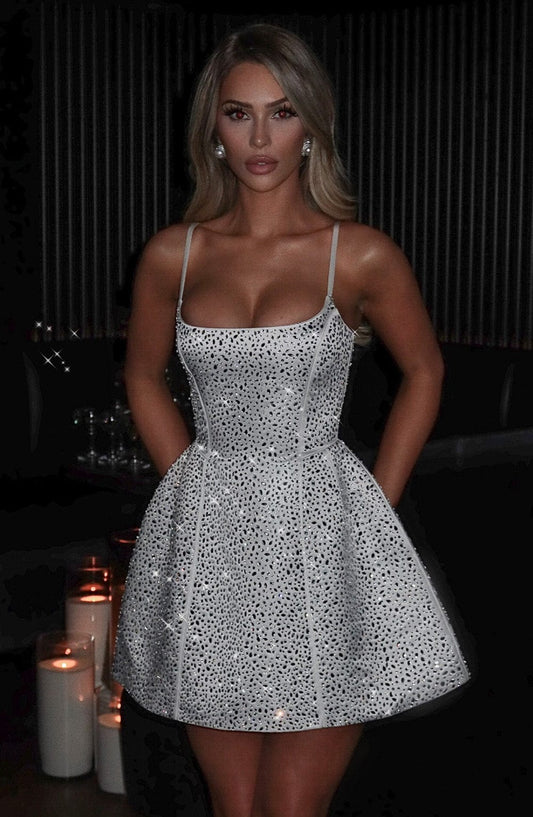 Mini sukienka Angelique - Kremowa