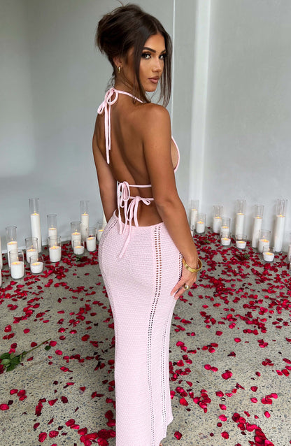 Długa Sukienka Arabella - Różowa