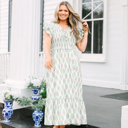 Vestido "As Luck Would Have It", Verde Menta