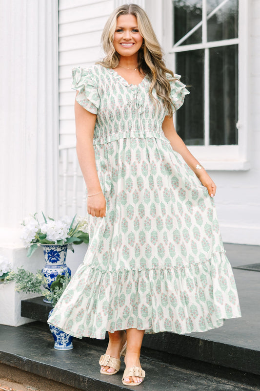 Vestido "As Luck Would Have It", Verde Menta