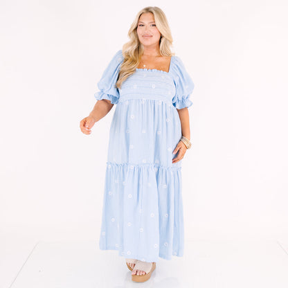 Vestido Aster, Azul Claro