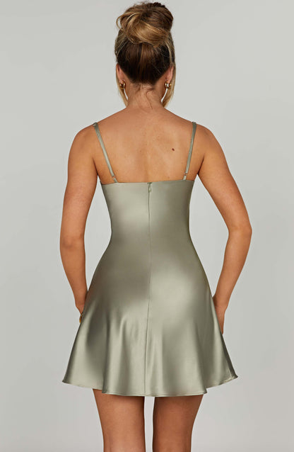 Krótka sukienka Azaria - Szałwia