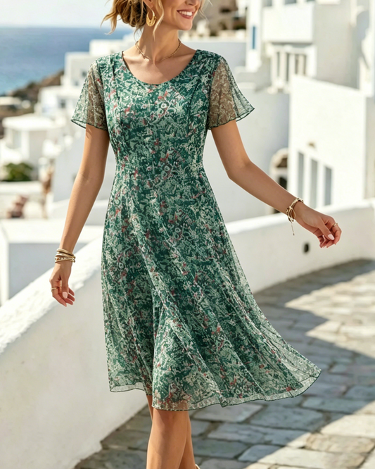 Ana | Vestido midi floral suelto y ligero