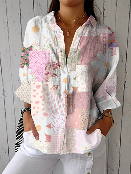Romane | Blusa Patchwork Suave