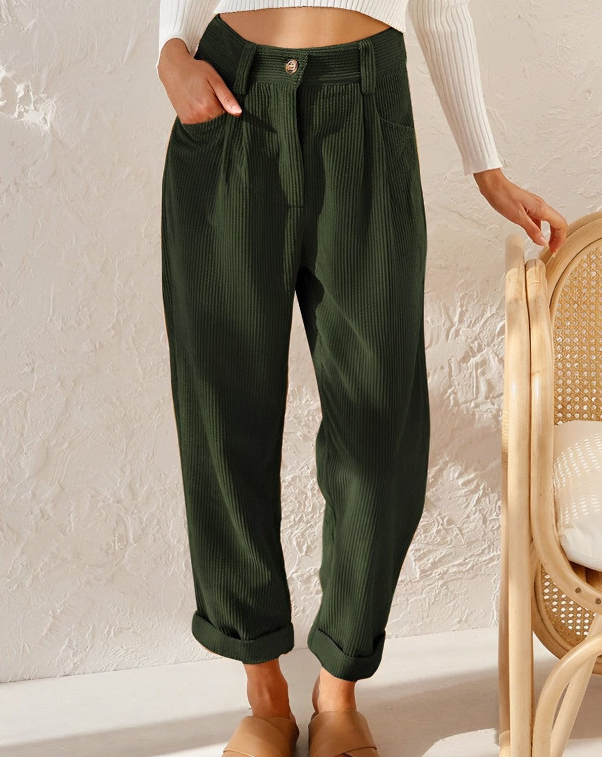Colette | Pantalón Texturizado Vintage