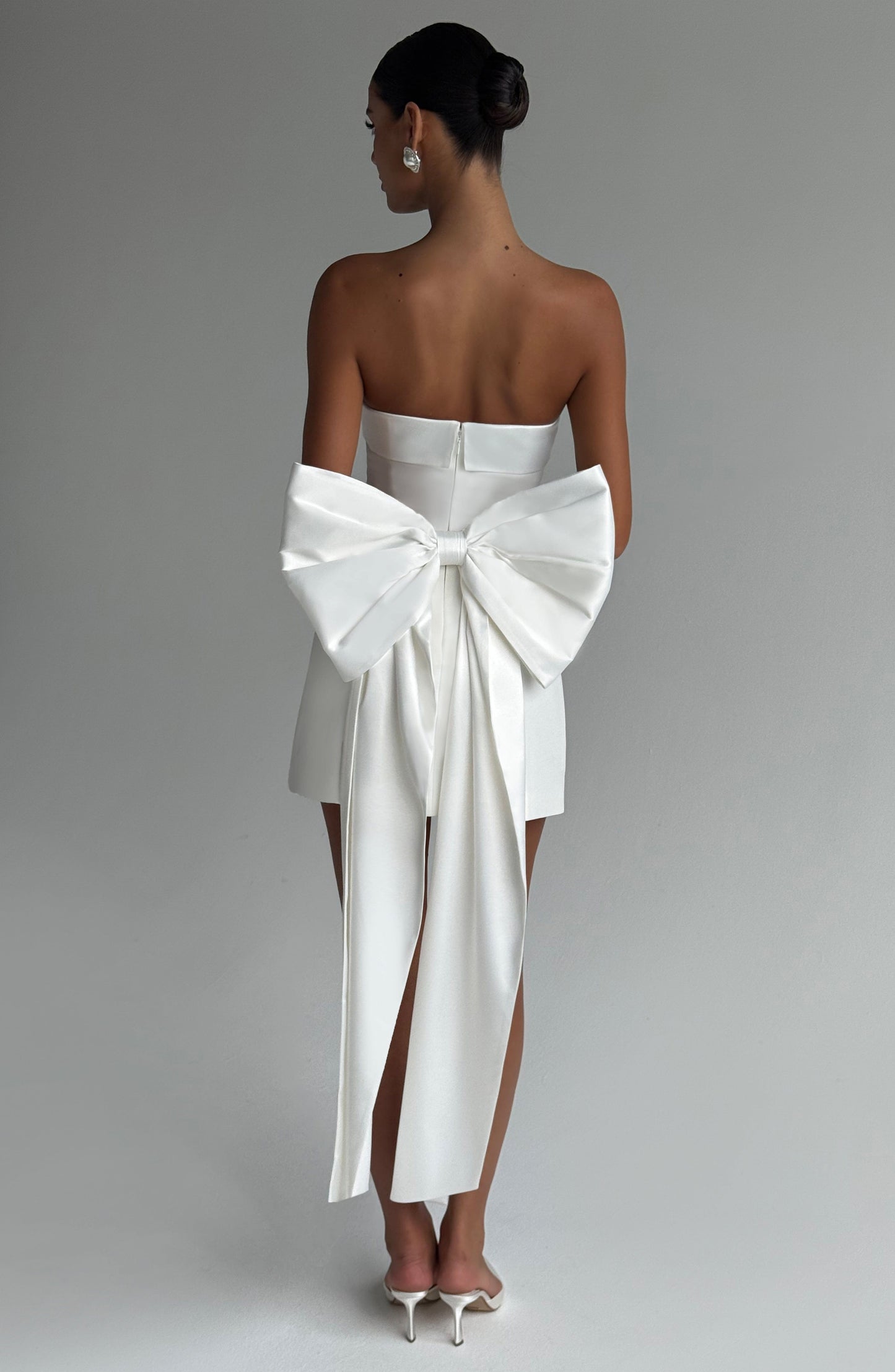 Mini sukienka Barbara - Kość słoniowa