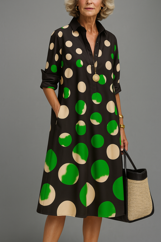 Bérénice | Vestido Midi Gráfico