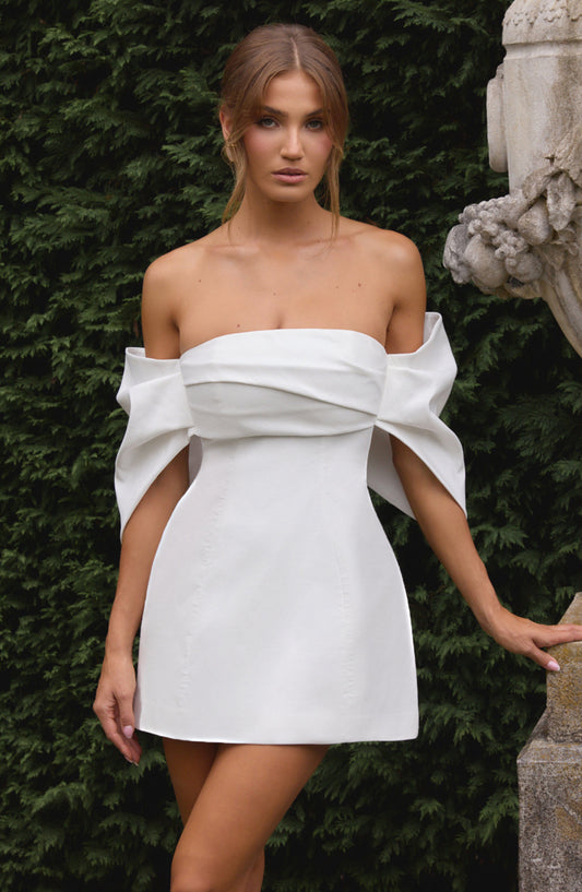 Sukienka Mini Briella - Kremowa