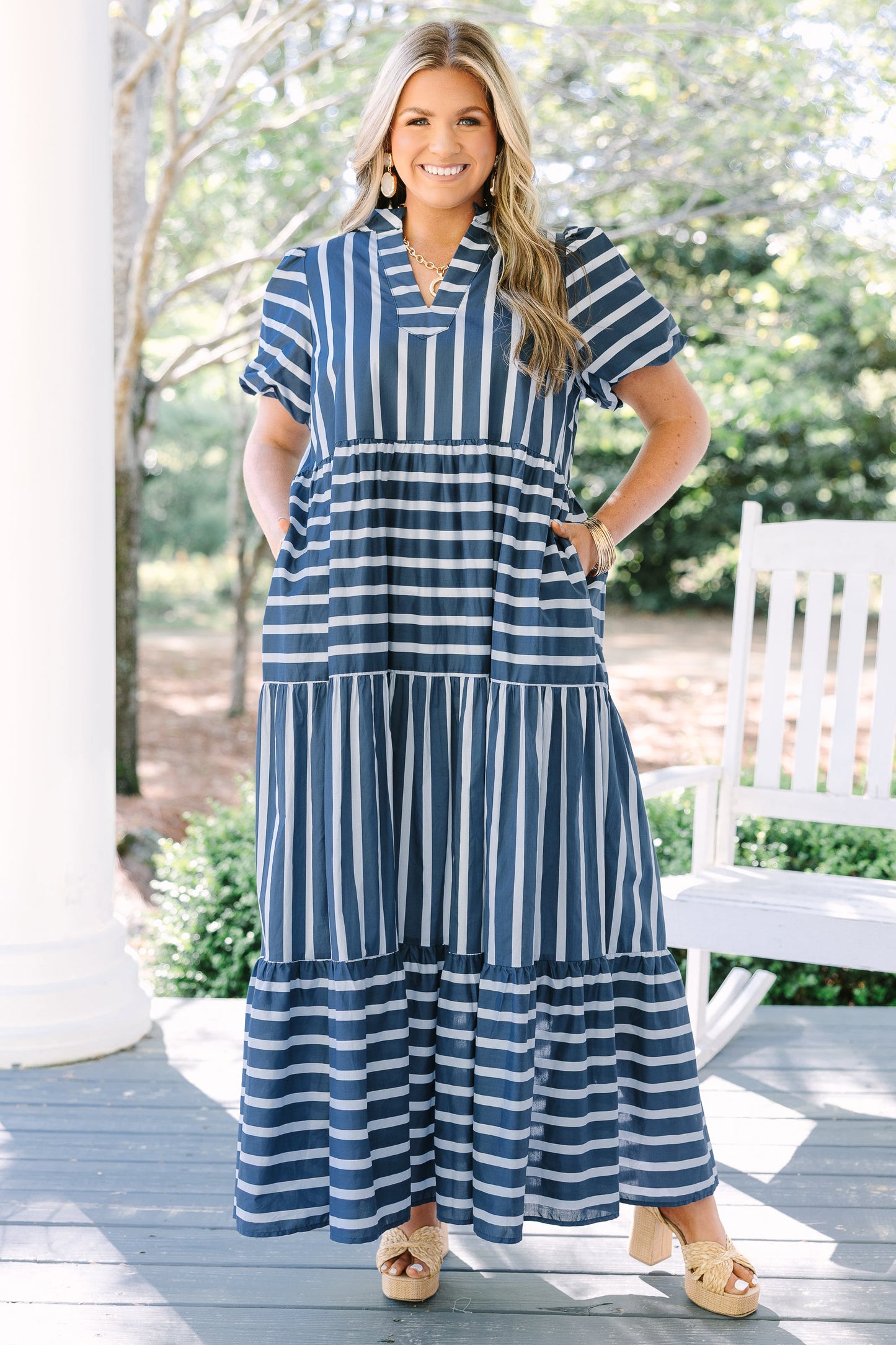 Vestido Bright Forecast, Marino