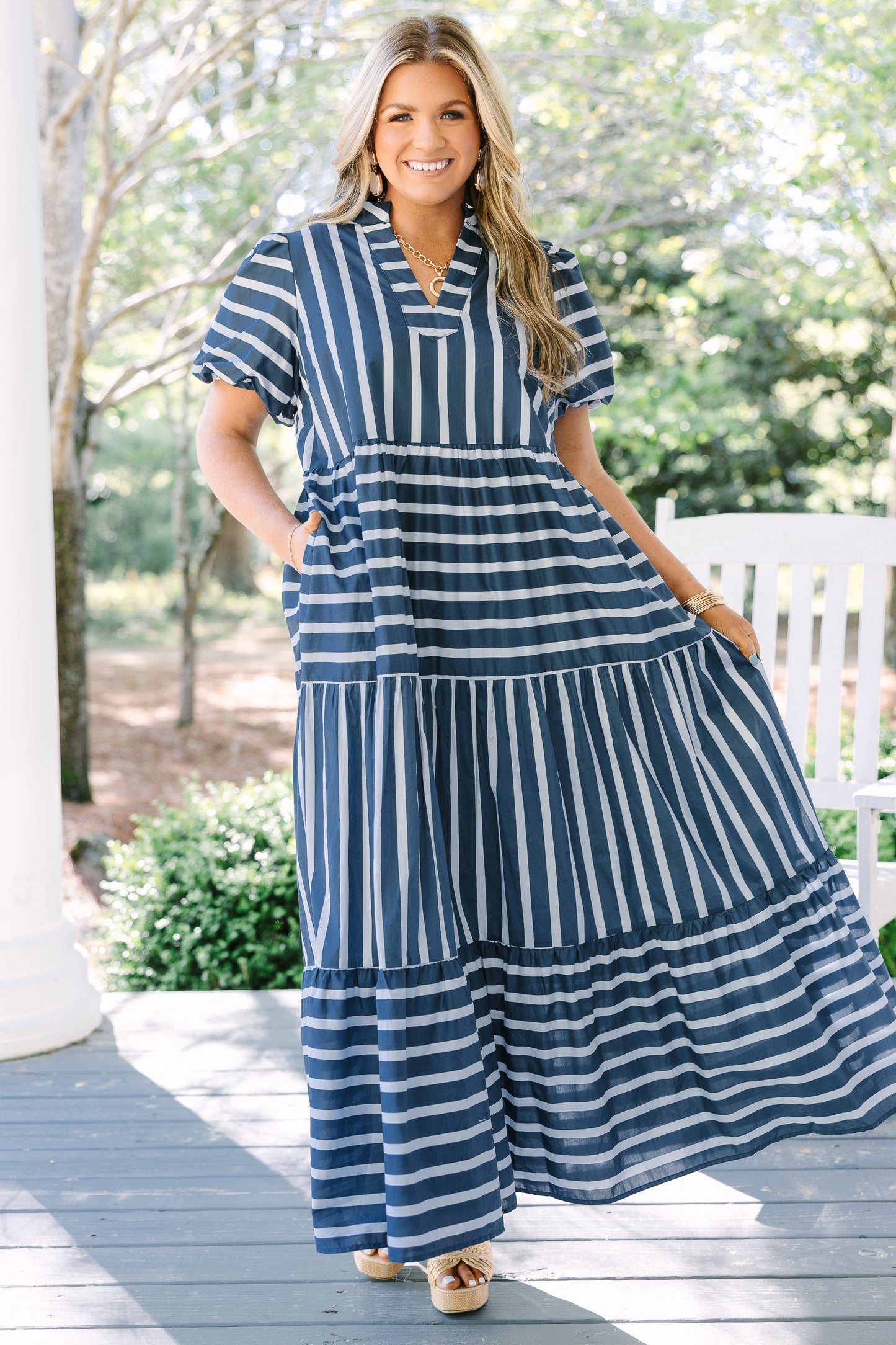 Vestido Bright Forecast, Marino