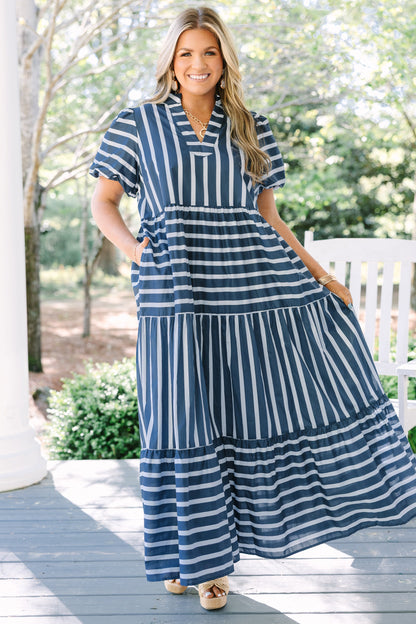 Vestido Bright Forecast, Marino