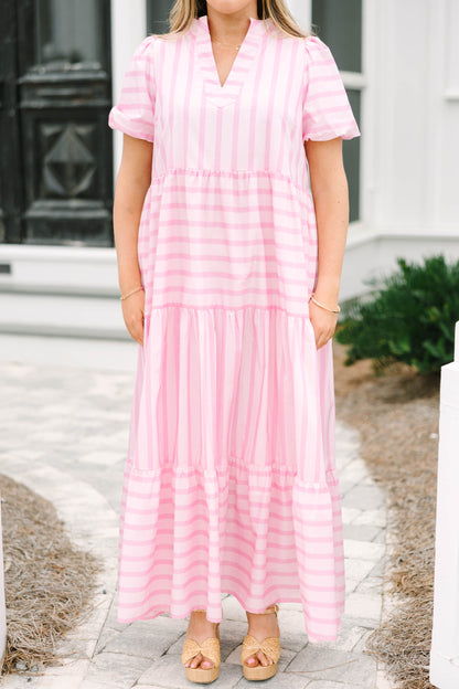 Vestido Brillante Pronóstico, Rosa