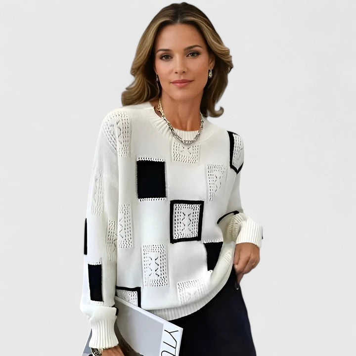 Pauline | Suéter Patchwork Chic