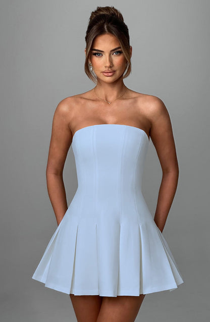 Mini sukienka Bryony - Niebieska