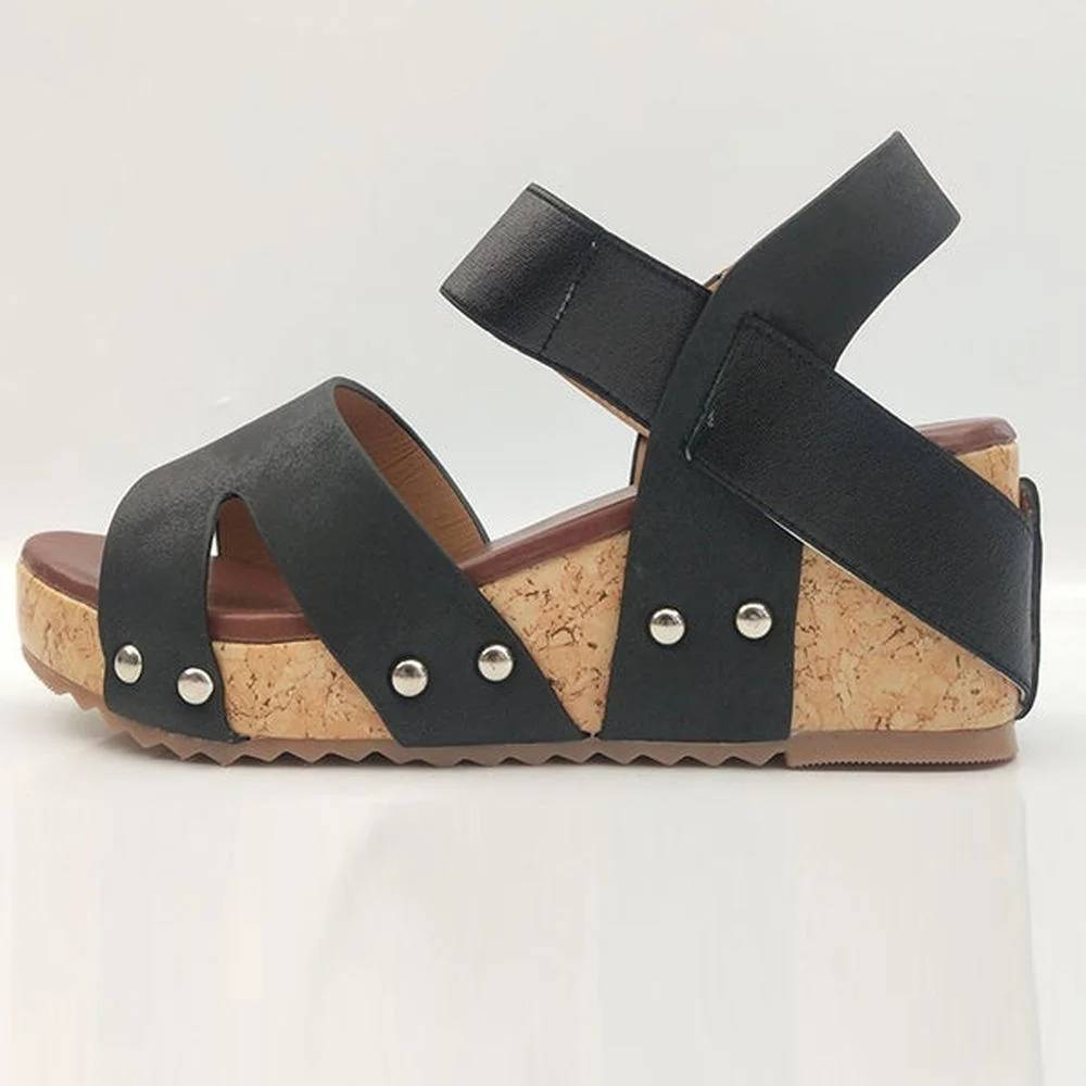 Vitoria - Sandały na słupku z otwartym noskiem