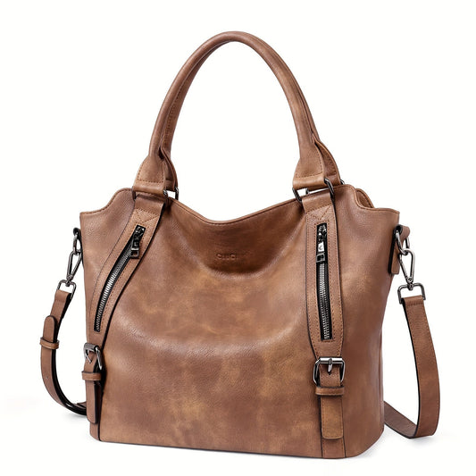 Laurine | Bolso Tote Elegante Multi-Cremalleras