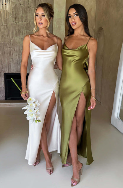 Długa sukienka Celestina - Khaki