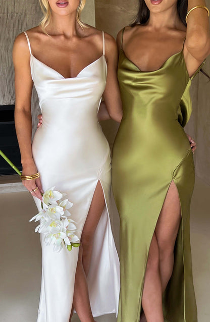 Długa sukienka Celestina - Khaki