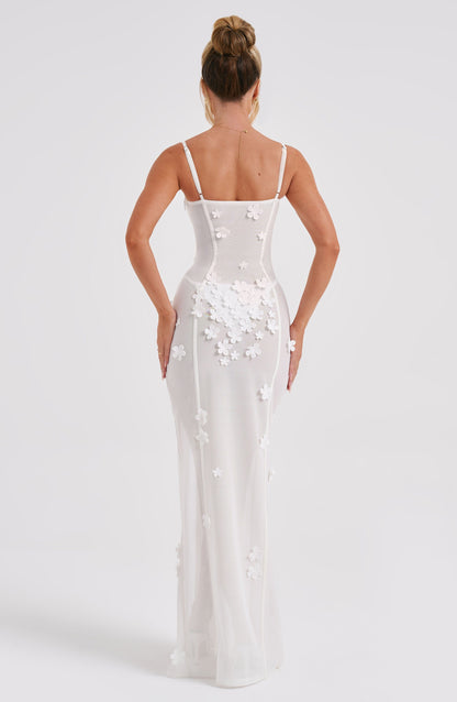 Sukienka Maxi Dalary - Kremowa