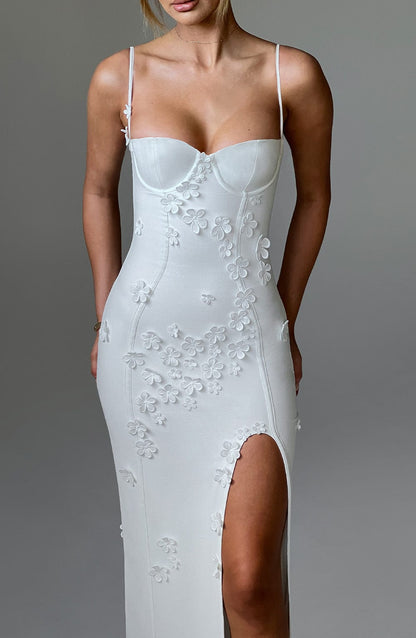 Sukienka Maxi Dalary - Podszewka w kolorze Kości słoniowej