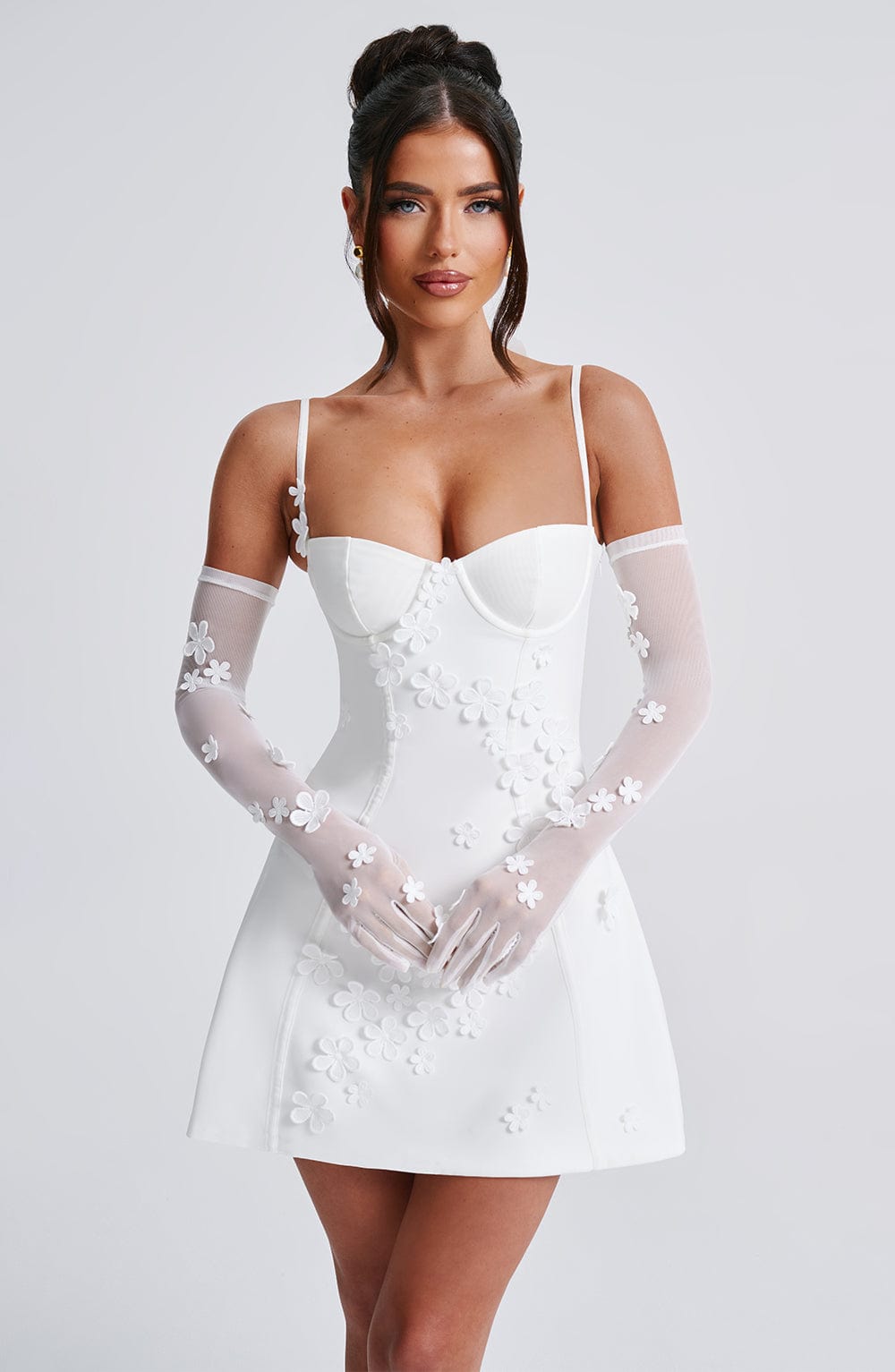 Mini sukienka Dalary - Kość słoniowa