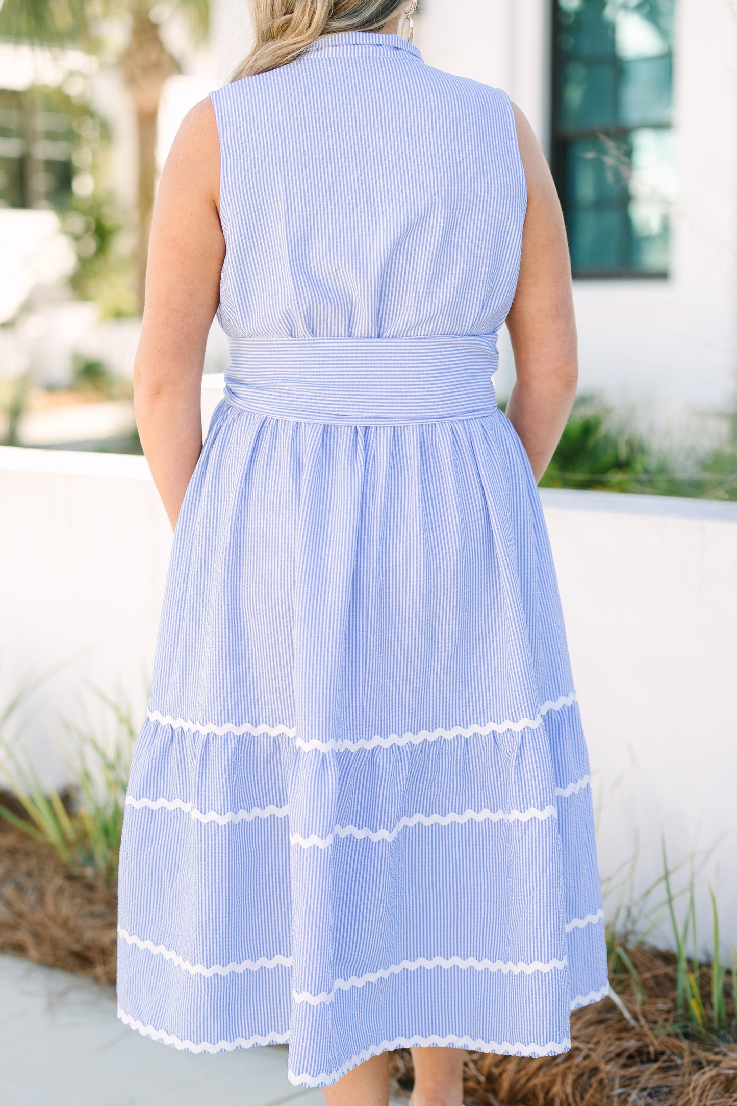 Vestido Delicado por Diseño, Azul