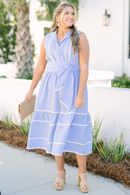 Vestido Delicado por Diseño, Azul
