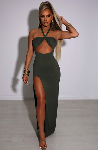 Swobodna Maxy Sukienka Destiny - Khaki