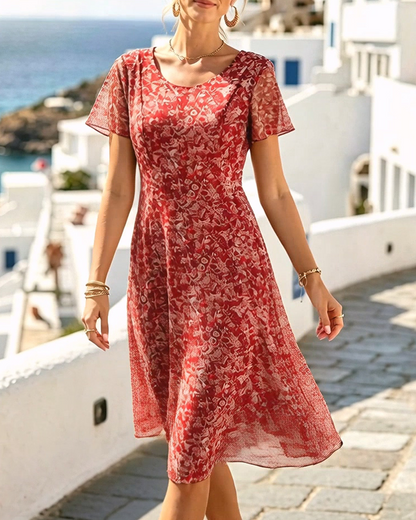 Ana | Vestido midi floral suelto y ligero