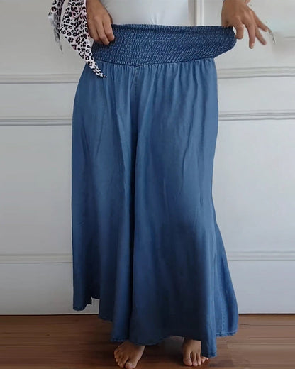 Delphine | Pantalón Ancho Fluido Romántico