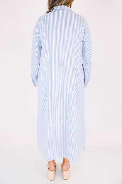 Vestido Fácil de Adorar, Rayas Azules