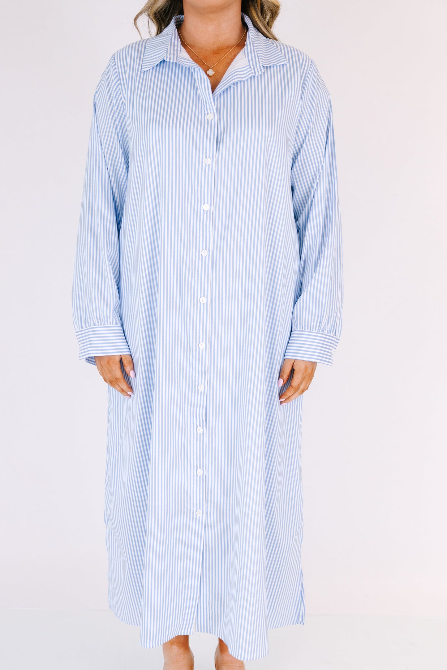 Vestido Fácil de Adorar, Rayas Azules