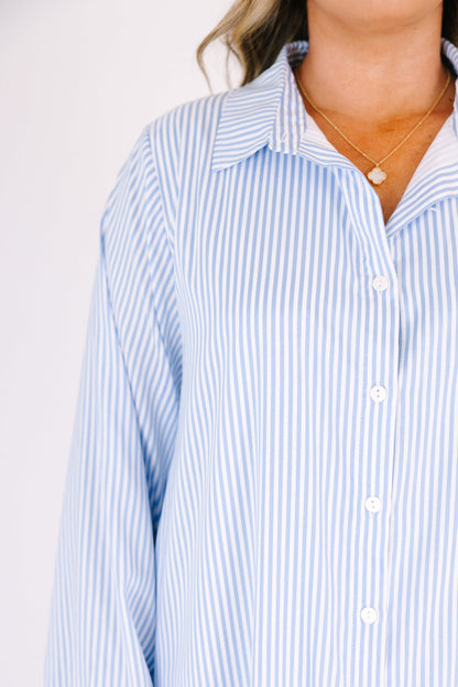 Vestido Fácil de Adorar, Rayas Azules