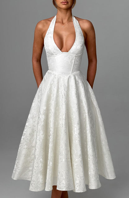 Sukienka Midi Effie - Kremowa