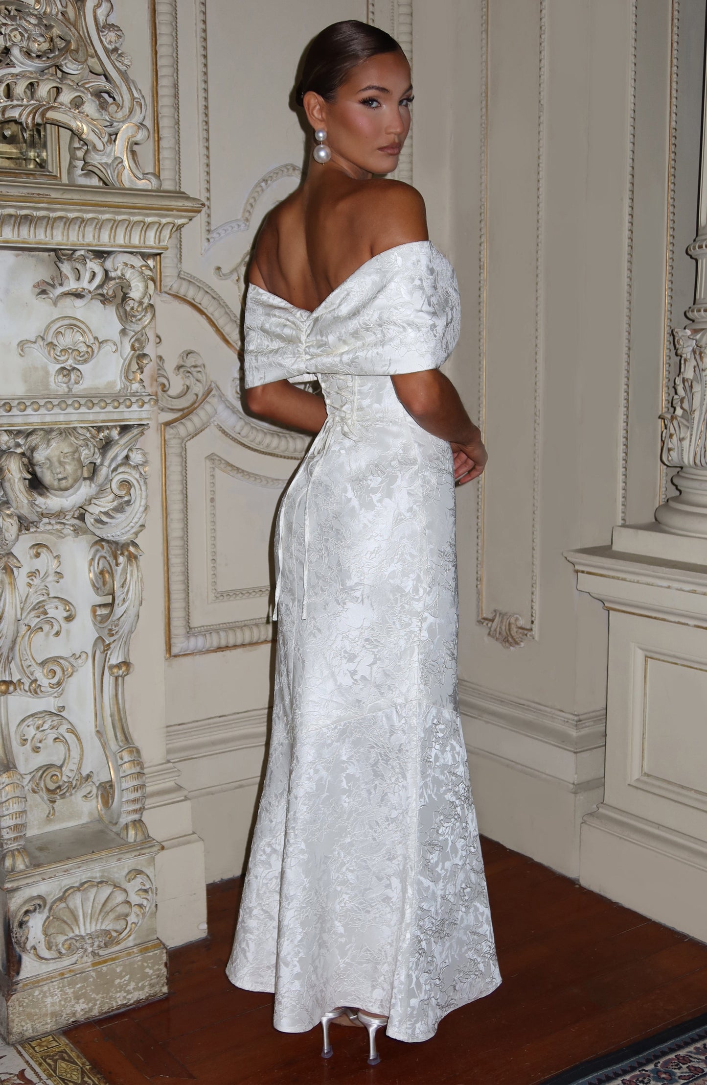 Długa Sukienka Emberly - Kremowa