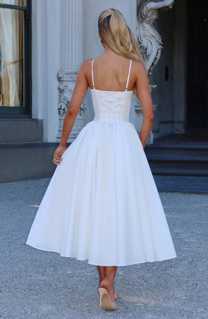 Wizytowa Sukienka Średnia Emerson - Kość słoniowa