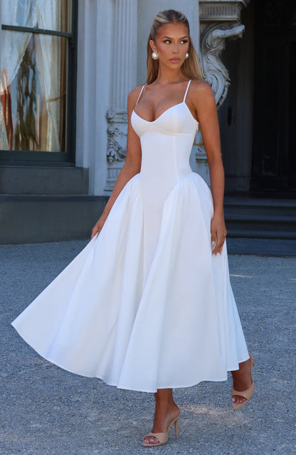 Wizytowa Sukienka Średnia Emerson - Kość słoniowa