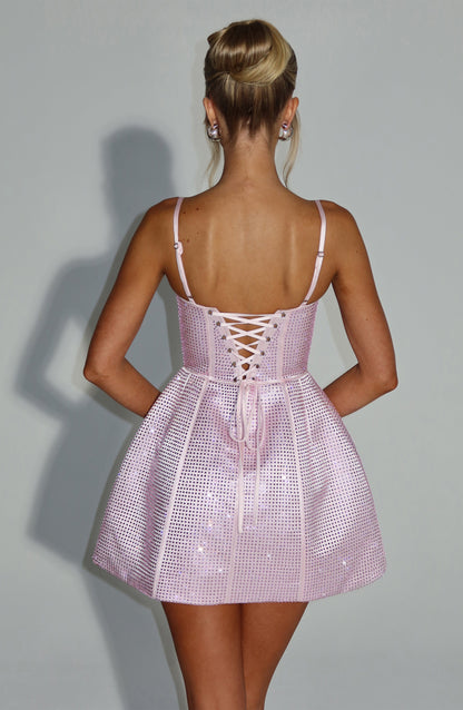 Mini sukienka Emma - Różowa