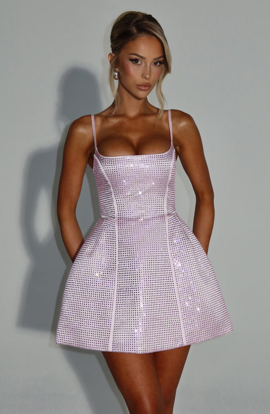 Mini sukienka Emma - Różowa