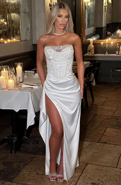 Maxi sukienka Emrielle - Kość słoniowa