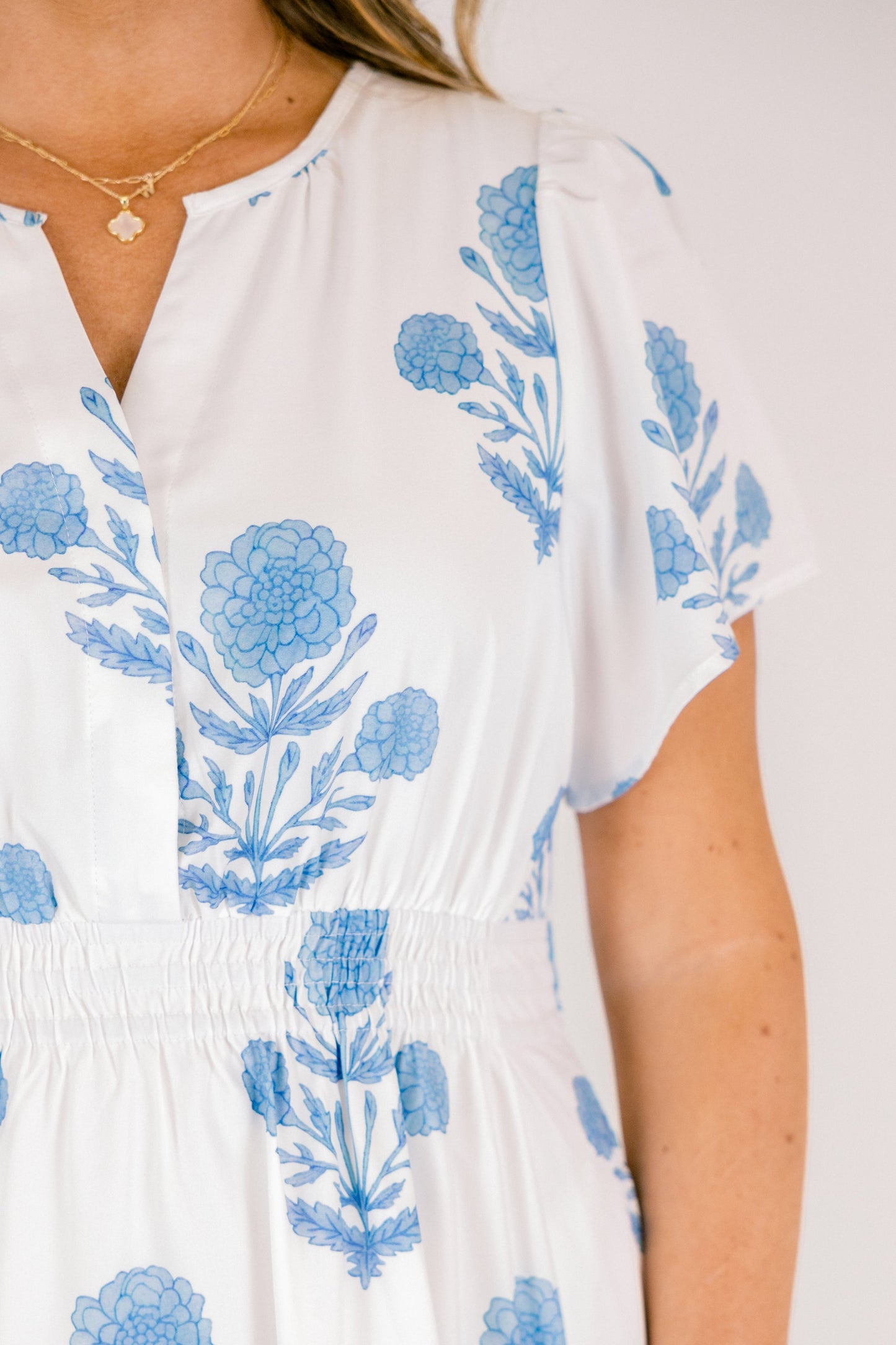 Vestido Maxi Momentos Encantadores, Azul
